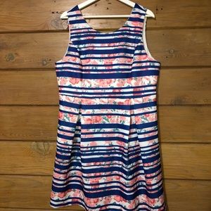 Floral Print Sleeveless Dress